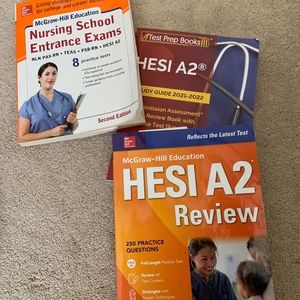 HESI nurse entrance exam study books